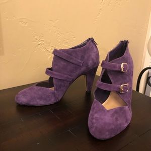 Bella Vita velvet Strappy Ankle Bootie